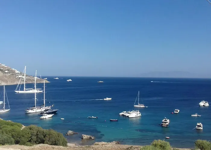 Mykonos Waterfront House Walk To Private Hébergement de vacances *