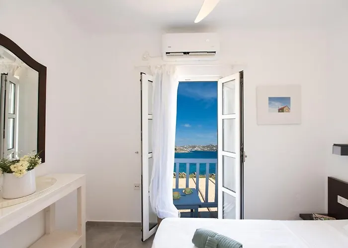 Mykonos Waterfront House Walk To Private